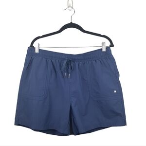 WILLIT Activewear Shorts‎ Drawstring Velcro Pockets Navy Blue Women's Size XL